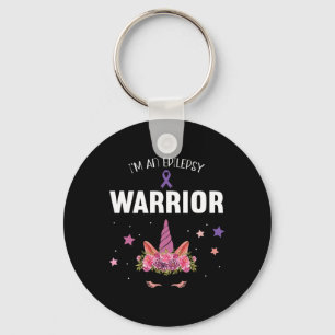 For purple Ribbon Warrior and Supporters - Epileps Keychain