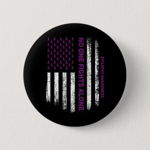 For Purple Ribbon Warrior Supporters - Epilepsy 2 Inch Round Button