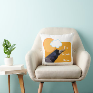 For Rooks Sake Throw Pillow