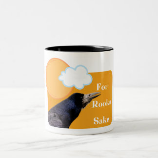For Rooks Sake Two-Tone Coffee Mug