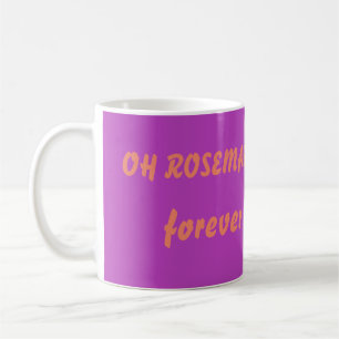 For Rosemary a cute motif on lavender backdrop Coffee Mug