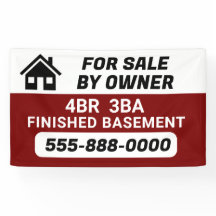 "For sale by Owner" customized banner