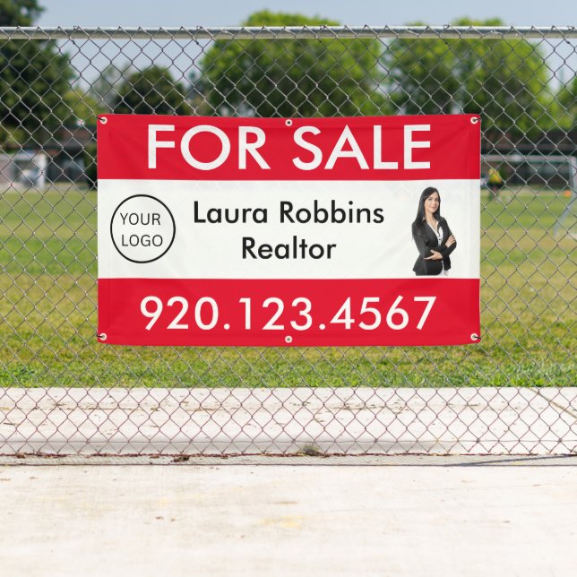 For Sale Custom Real Estate Logo  Marketing  Banner (Insitu)