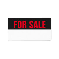 For Sale Labels