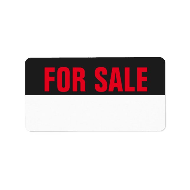 For Sale Labels (Front)