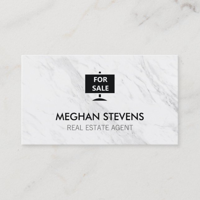 For Sale Real Estate Agent Appointment Card (Front)