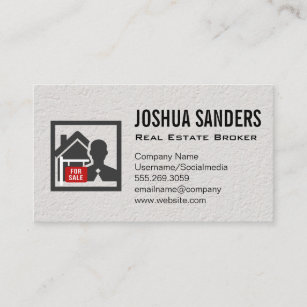 For Sale Realtor Icon Business Card