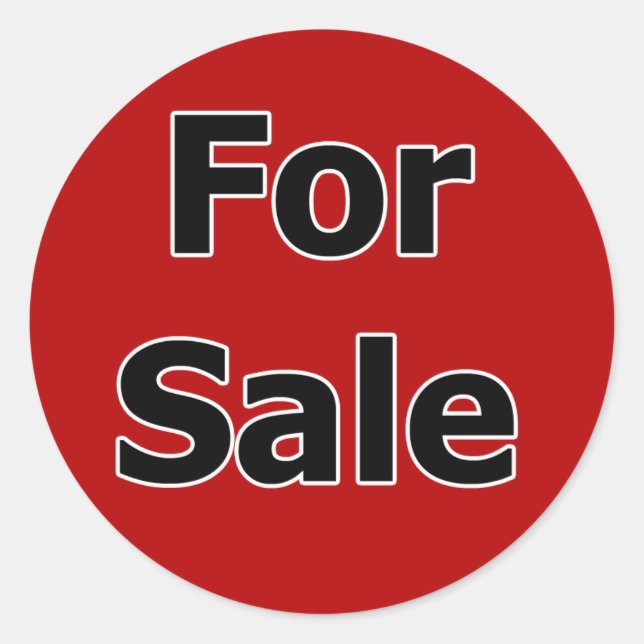 For Sale Stickers (Front)