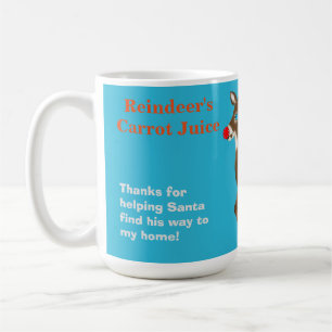 For Santa's Reindeer Carrot Juice Name Mugs
