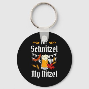 For Schnitzel My Nitzel Festival Beer German  Keychain