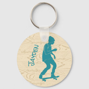 For Skateboarders Skateboarding Graphic Keychain