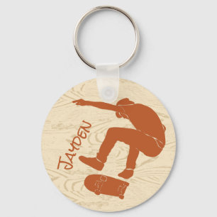 For Skateboarders Skateboarding Graphic Keychain
