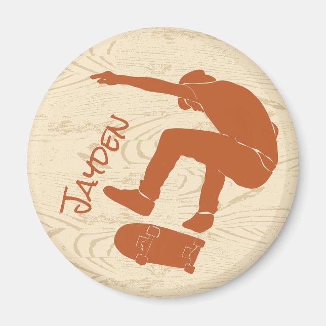 For Skateboarders Skateboarding Graphic Magnet (Front)