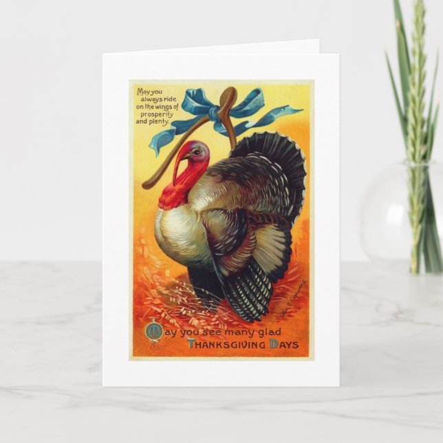 For Son And Family Thanksgiving Holiday Card (Front)