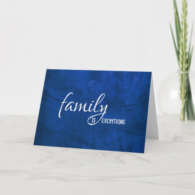 for son-in-law birthday blue leather card (Front)