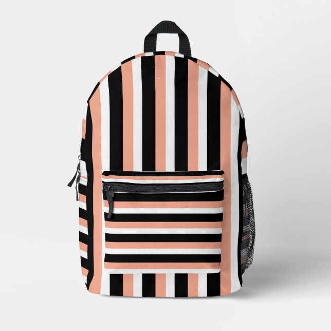 For Style Lovers – Abstract Peach Art Backpack (Front)