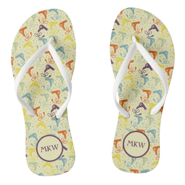 For Stylists Hairdryers Blow Dryers Monogrammed Flip Flops (Footbed)