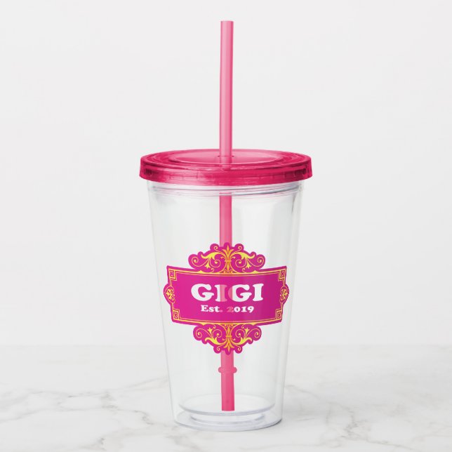 For That Special “GiGi 2019” Acrylic Tumbler (Front)
