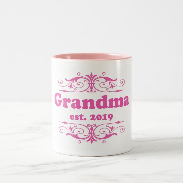 For That Special “Grandma 2019” Two-Tone Coffee Mug (Center)