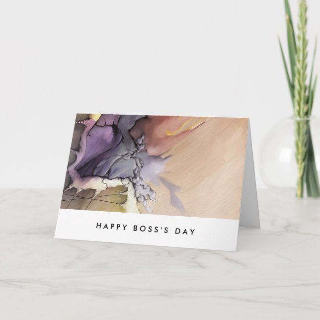 For the Best Boss Ever Custom Greeting Cards (Front)