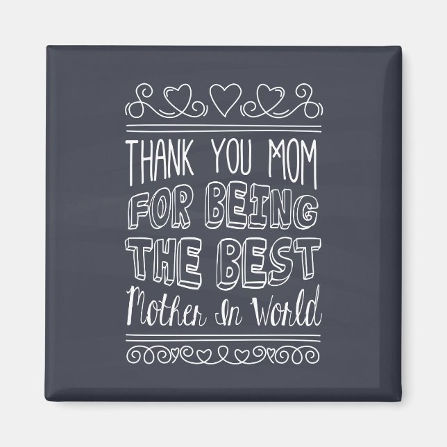 For The Best Mom in the World | Magnet (Front)