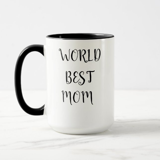 for the best mom in the world mug (Left)