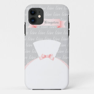 For the Bride Personalized "Mrs." iPhone 11 Case