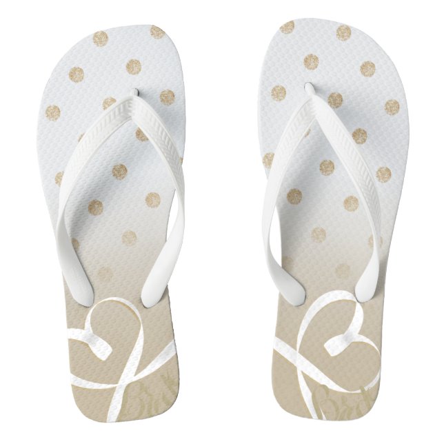 For the bride-to-be! flip flops (Footbed)