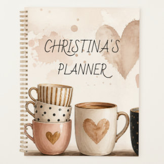 For the Coffee Lover Custom Name Planner