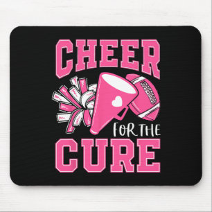 For The Cure Breast Cancer Awareness Cheerleader F Mouse Pad