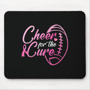 For The Cure Football Fan Breast Cancer Awareness Mouse Pad