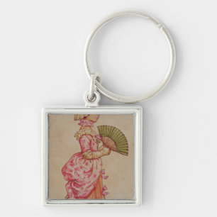 For the Dance, one of a set of 12 illustrations Keychain