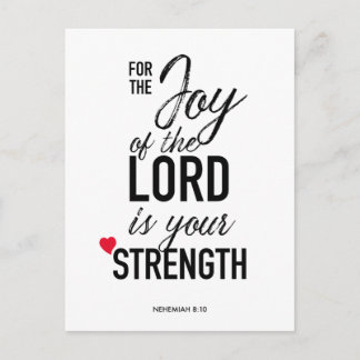 'For the Joy' Quote Postcard