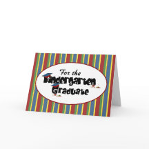 For the Kindergarten Graduate Congratulations Card