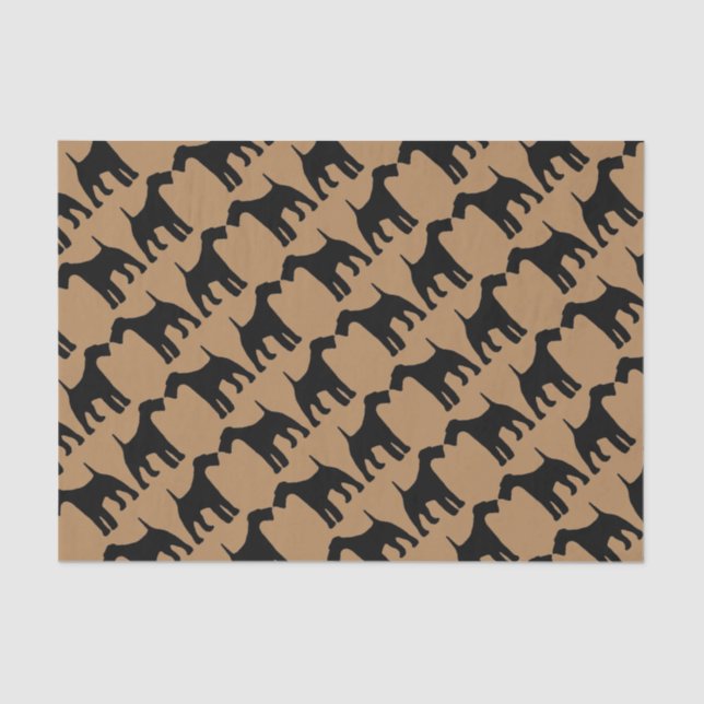 For The Love of Airedale Terrier Dogs Tissue Paper (Front)
