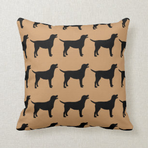For the Love of Black Labs Throw Pillow