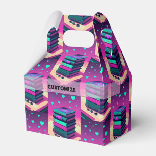 For The Love Of Books Pink Favor Box