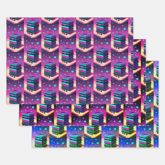 For The Love Of Books Wrapping Paper Sheet (Set)
