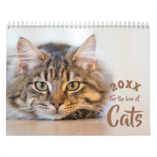 For the Love of Cats Custom Photo Calendar (Cover)