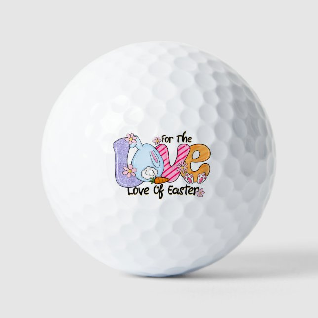 For The Love of Easter Golf Balls (Front)