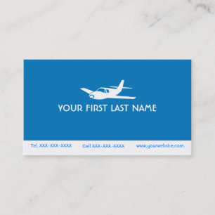 For the Love of Flying blue airplane symbol cards