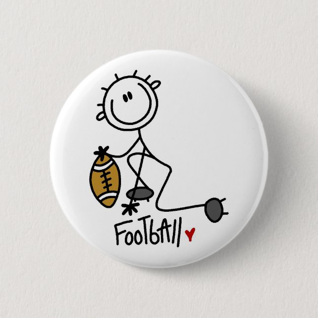 For the Love of Football Tshirts and Gifts 2 Inch Round Button (Front)