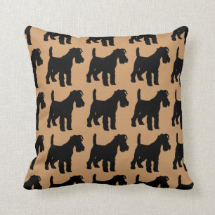 For the Love of Fox Terriers Throw Pillow