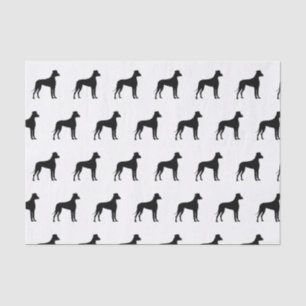 For The Love of Great Dane Dogs Silhouette Tissue Paper