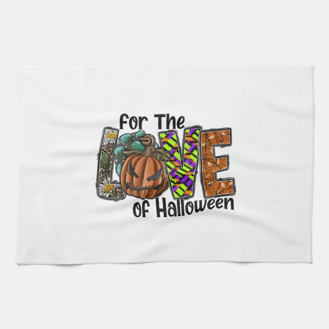 For The Love Of Halloween Kitchen Towel (Horizontal)