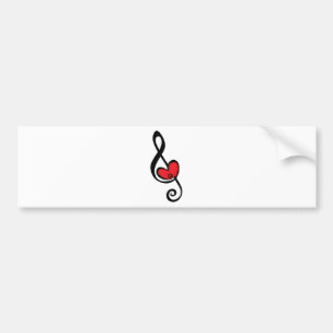 For The Love Of Music Bumper Sticker