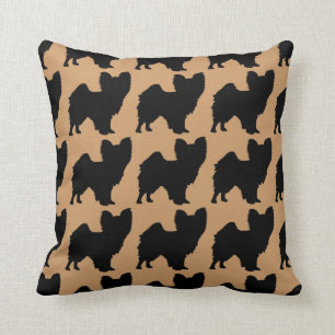 For the Love of Papillon Dogs Throw Pillow