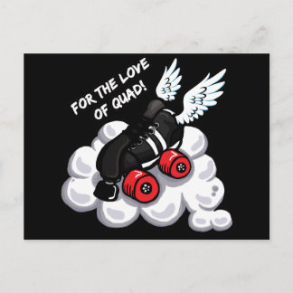 For the love of quad postcard