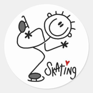 For the Love of Skating Tshirts and Gifts Classic Round Sticker