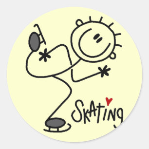 For the Love of Skating Tshirts and Gifts Classic Round Sticker